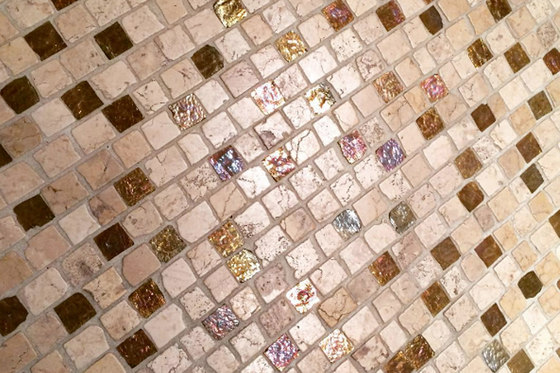 Random Tiles - Latte Quartz | Natural stone mosaics | Island Stone