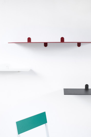 shelf n°3 | brick red | Regale | valerie_objects
