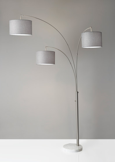 Bowery 3-Arm Arc Lamp | Free-standing lights | ADS360
