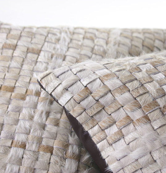 Taos Woven Hide Pillow | Cuscini | Pfeifer Studio