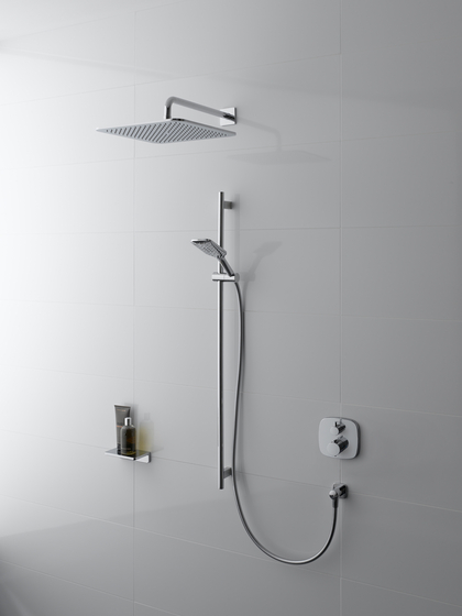 Therm | Pre-assembled set for flush mounted 2-handle thermostatic bath mixer | Shower controls | LAUFEN BATHROOMS