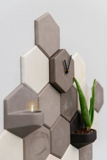 MonoClock | Concrete Light Grey | Horloges | Valence Design