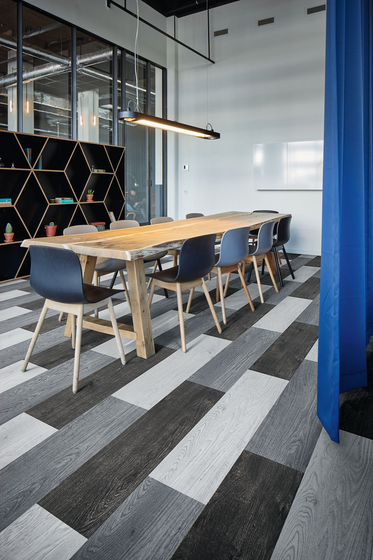 Flotex Planks | Wood grey | Carpet tiles | Forbo Flooring