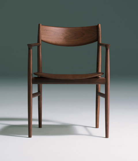 KAMUY Armless Chair wood seat | Sillas | Conde House
