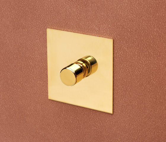 Invisible Lightswitch® with Nickel Silver rotary dimmer | Interruptores rotatorios | Forbes & Lomax