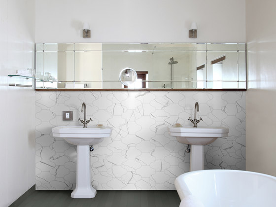 Mate Mosaic Marmo Bianco | Ceramic tiles | 41zero42