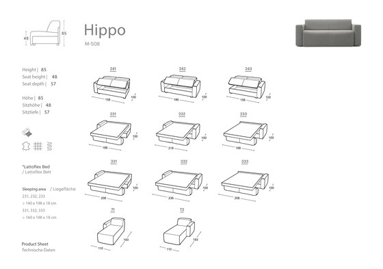 Hippo Sofa Bed | Divani | Extraform