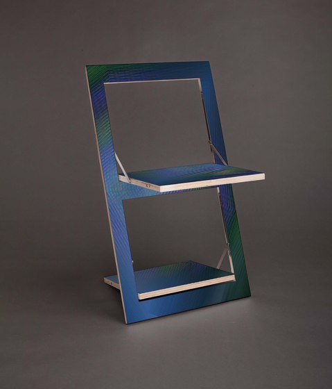 Fläpps Folding Chair | Fading Grey by Monika Strigel | Chairs | Ambivalenz