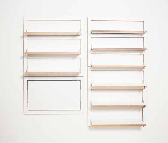 Fläpps Shelf 80x80-3 | White | Scaffali | Ambivalenz