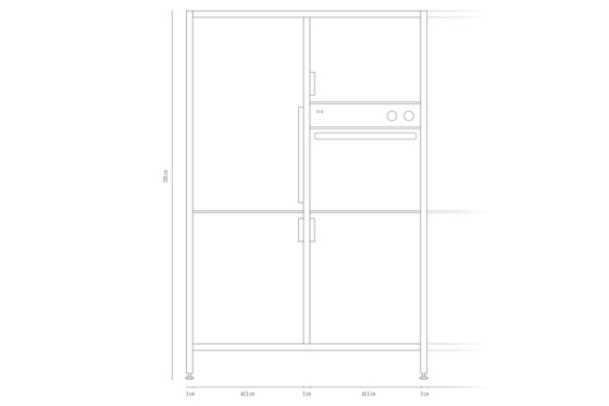 WERK combi module | Modular kitchens | Jan Cray