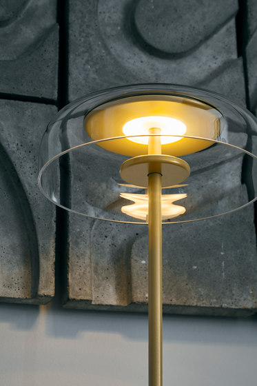 Blossi 8 chandelier in glass and golden finish metal | Pendelleuchten | Nuura