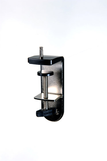 Z-Bar mini Lamp with through-table mount, Metallic Black | Lampade tavolo | Koncept
