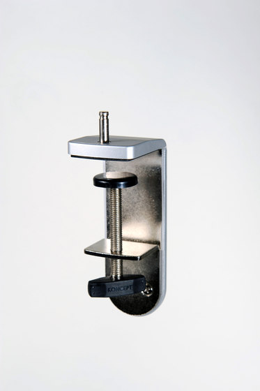 Z-Bar mini Desk Lamp with one-piece desk clamp, Metallic Black | Lámparas de sobremesa | Koncept