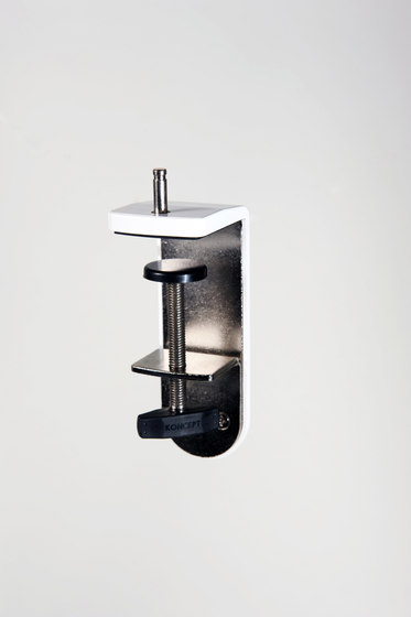 Z-Bar mini Desk Lamp with White slatwall mount, White | Lampade parete | Koncept