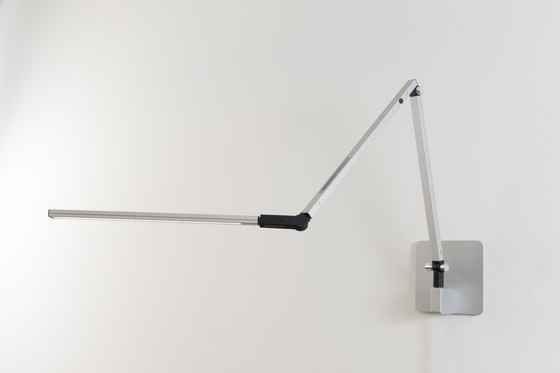 Z-Bar Desk Lamp with hardwire wall mount, Silver | Wall lights | Koncept