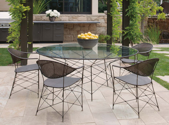 WHISK GLASS TOP DINING TABLE ROUND 180 | Dining tables | JANUS et Cie