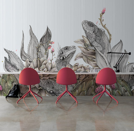 Iguanas | Wall coverings / wallpapers | Inkiostro Bianco