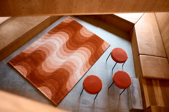 Wave Rug | Orange | Alfombras / Alfombras de diseño | Verpan