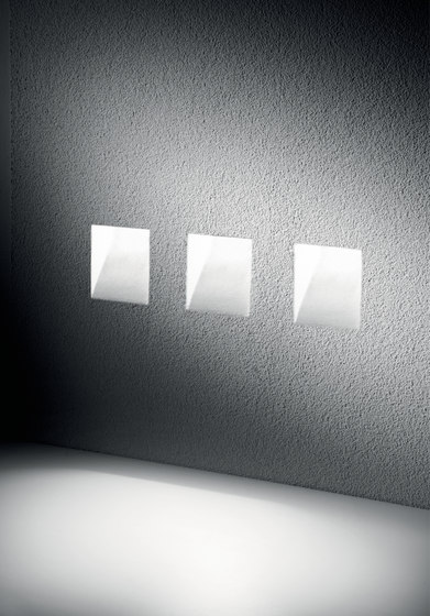 Microghost Quadrato | Lámparas exteriores empotrables de pared | Simes
