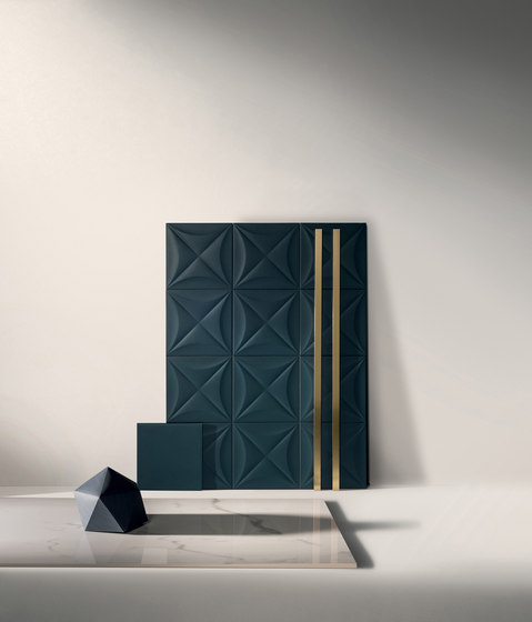 4D | Chevron Deep Blu 20 | Ceramic tiles | Marca Corona