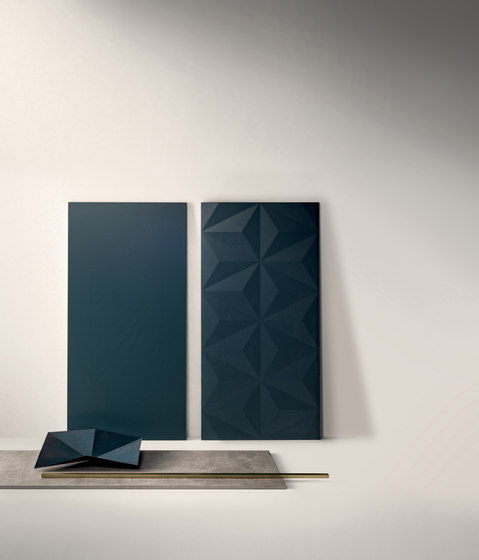 4D | Chevron Deep Blu Matt | Ceramic tiles | Marca Corona