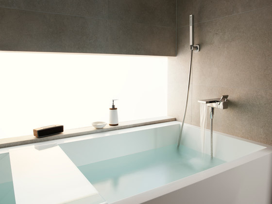 Quadriga| Set miscelatore termostatico da bagno a incasso 2 manopole | Rubinetteria doccia | LAUFEN BATHROOMS