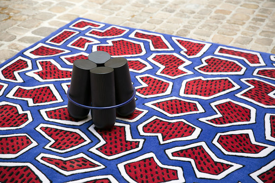 France wool rug with French flag motif, hand-tufted | Alfombras / Alfombras de diseño | La Chance