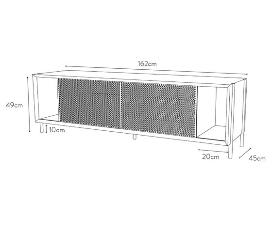 Gabin sideboard 162cm with drawers | Aparadores | Hartô