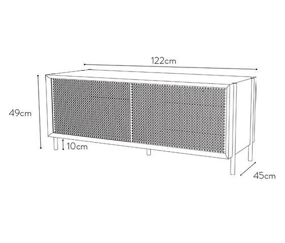 Gabin sideboard 162cm with drawers | Aparadores | Hartô