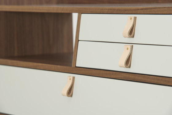 Gaston | Wall secretary desk walnut 80cm | Desks | Hartô