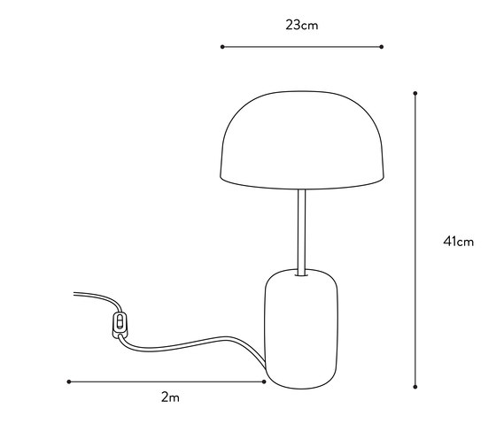 Nina | Table lamp, brass stick & white lampshade | Lámparas de sobremesa | Hartô