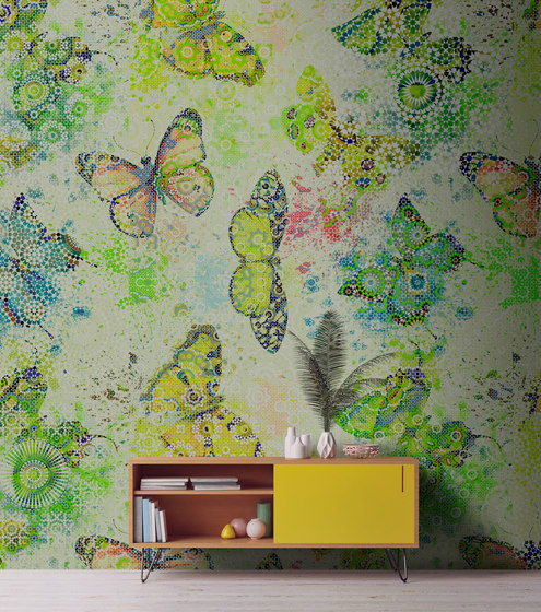 Walls By Patel | Papier Peint Mosaicbutterf2 | Revêtements muraux / papiers peint | Architects Paper