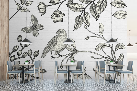 Walls By Patel | Papel Pintado Birdy 2 | Revestimientos de paredes / papeles pintados | Architects Paper