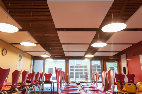 Class ceiling Baffles | Paneles de techo fonoabsorbentes | Soundtect