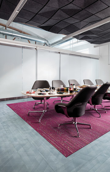 Visual Code - Static Lines Pewter Static | Carpet tiles | Interface USA