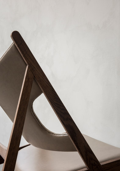 Knitting Lounge Chair, Sheepskin, Dark Stained Oak | Root | Poltrone | Audo Copenhagen