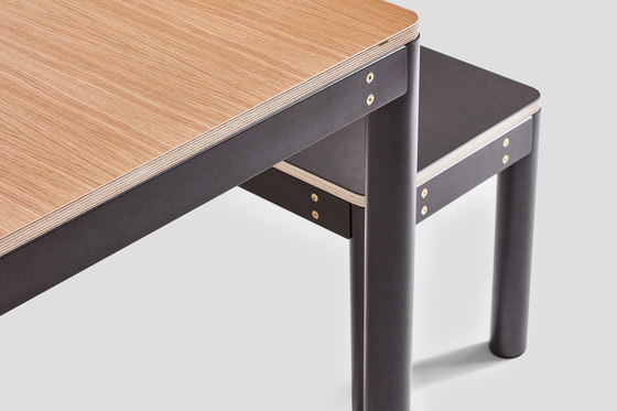 Metal Dowel Table Dining Height | Dining tables | VG&P