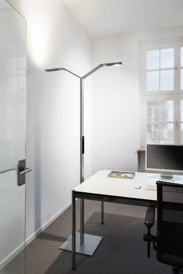 FLOOR TWIN LINEAR white | Free-standing lights | LUCTRA