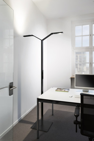 FLOOR TWIN RADIAL black | Free-standing lights | LUCTRA
