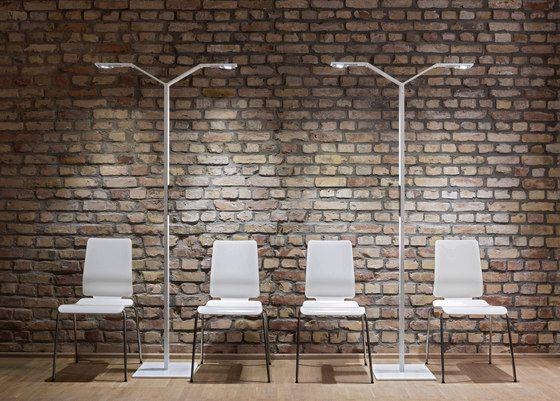 FLOOR TWIN LINEAR white | Luminaires sur pied | LUCTRA