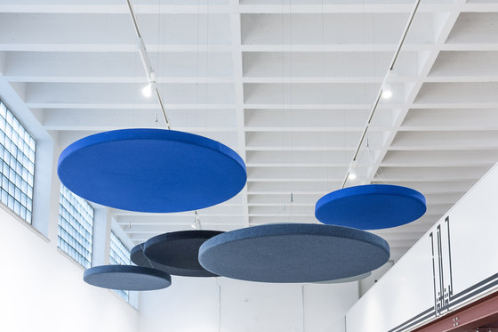 Ceiling absorber 50 for suspension, round frameless | Oggetti fonoassorbenti | AOS