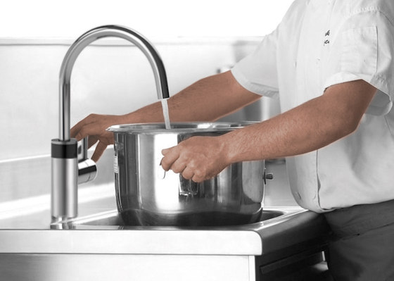 H10 Hybrid kitchen faucet, battery | Rubinetterie cucina | CONTI+