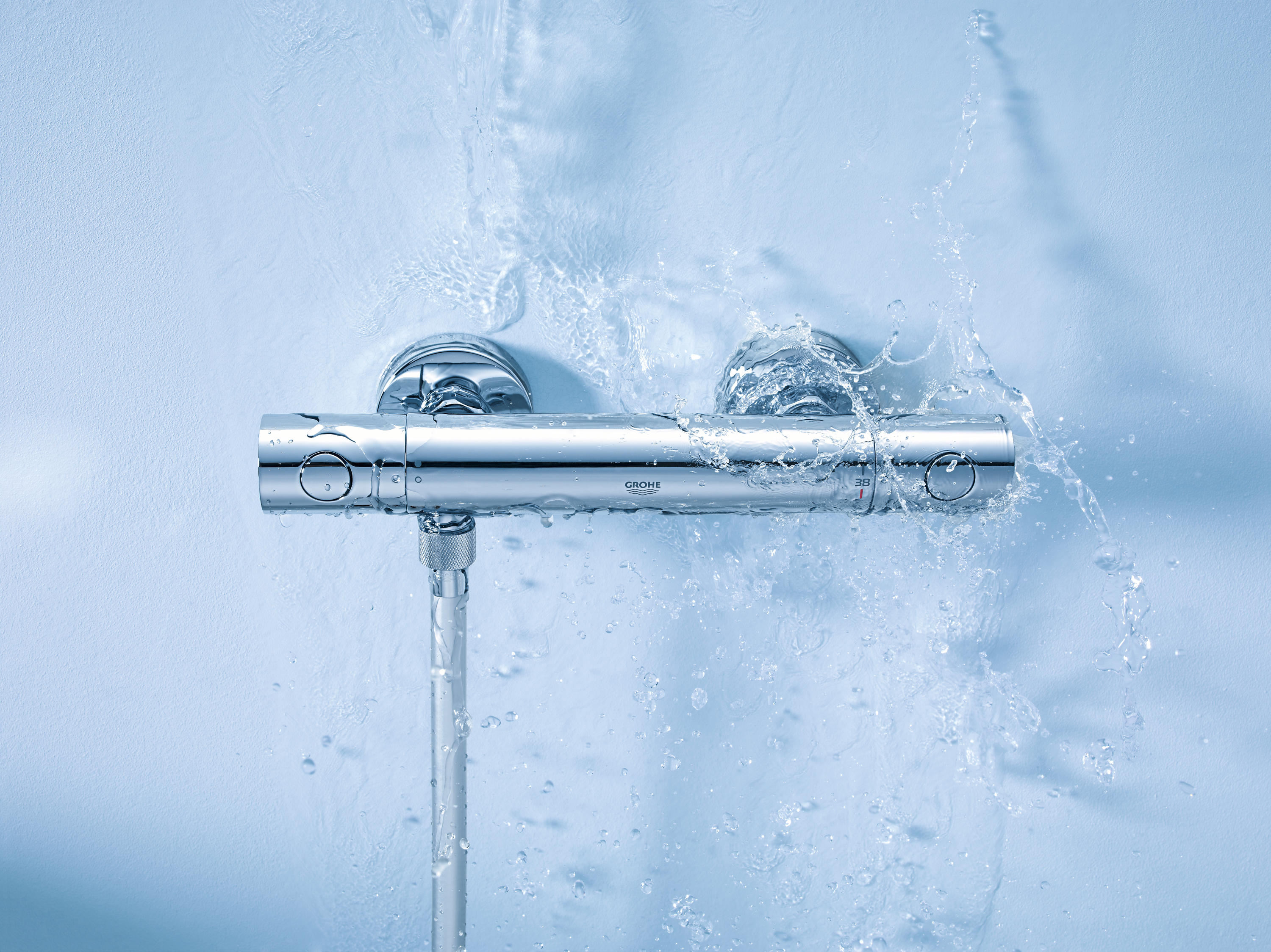 vermijden Verbanning dienblad Grohtherm 1000 Cosmopolitan Thermostatic shower mixer 1/2" with shower set  | Architonic