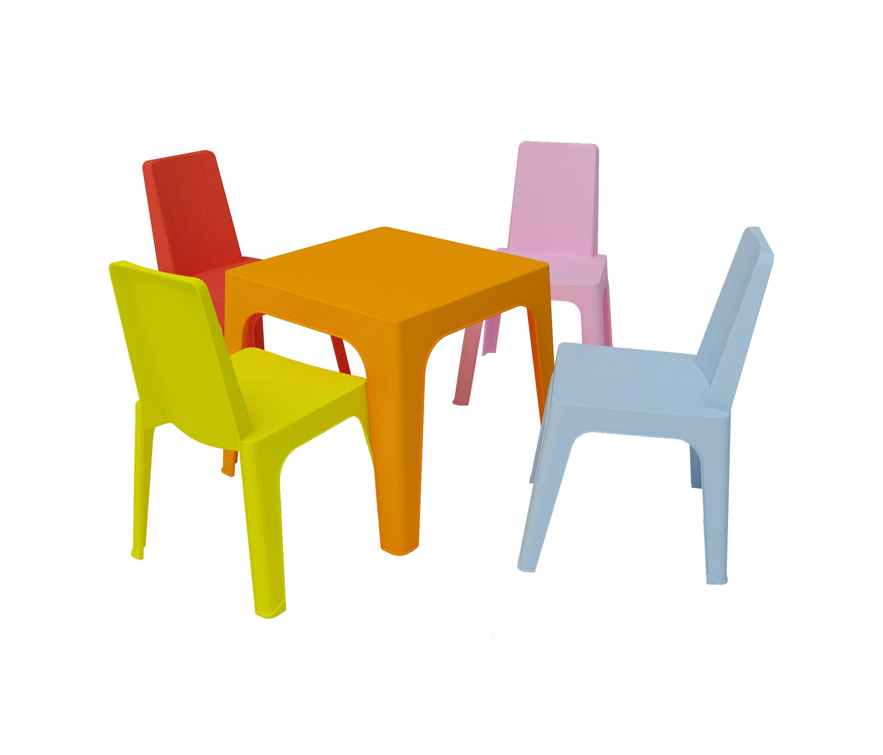 Table enfant - Polypropylène - Rouge - Bleu