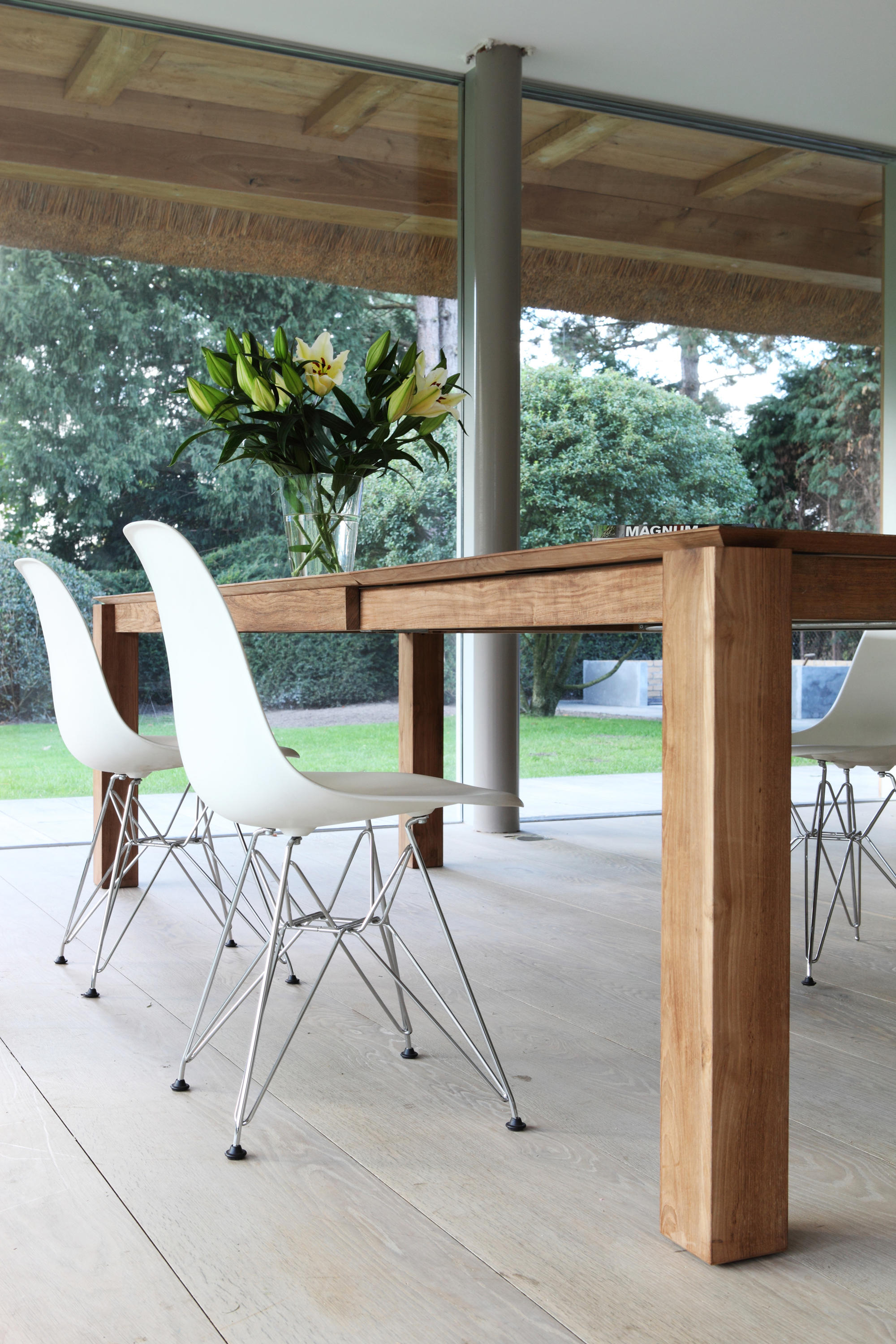 Teak Slice extendable dining table Architonic