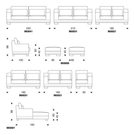 Howdy Sofa High quality designer products Architonic