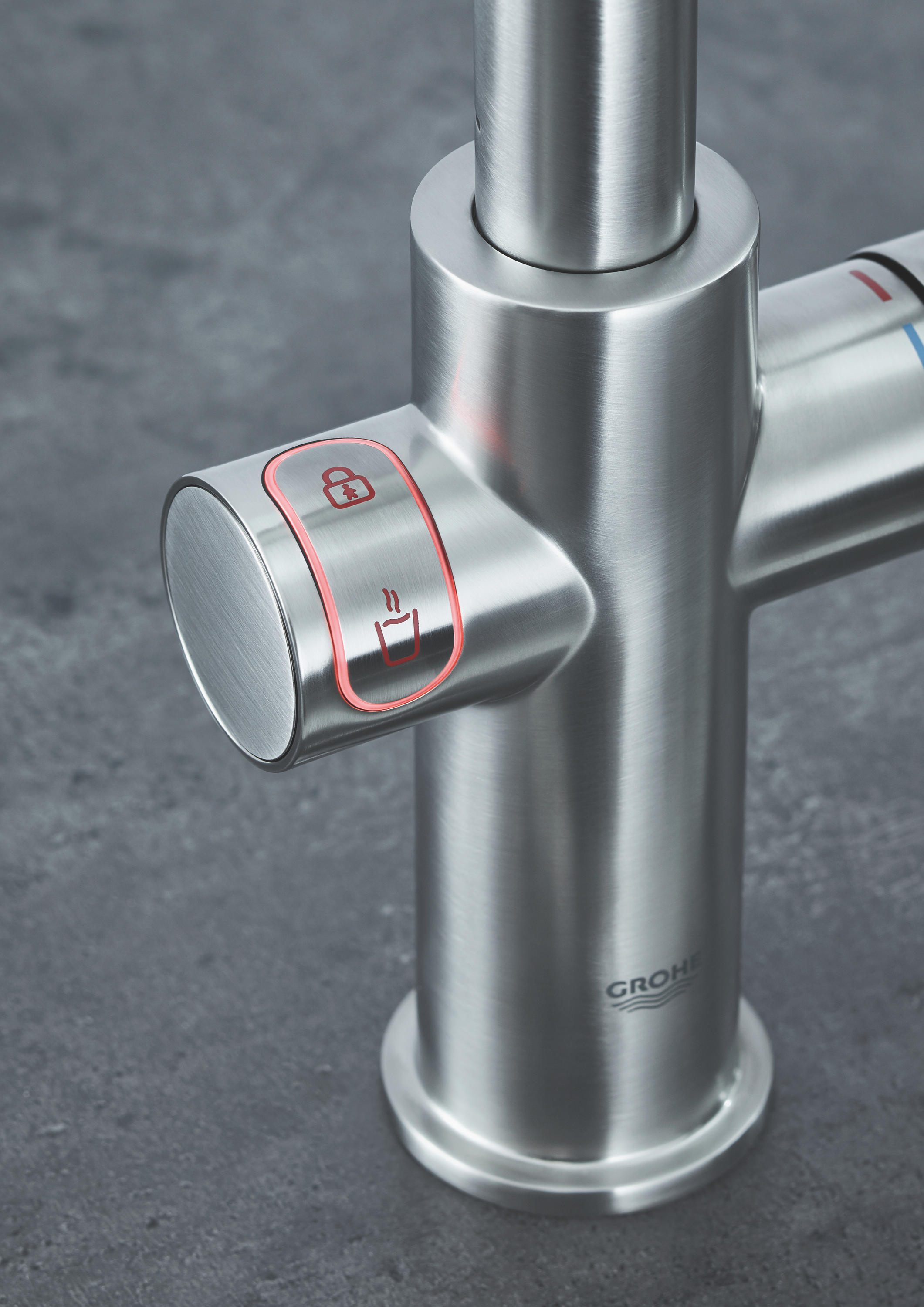 GROHE Red tap and M size boiler Architonic