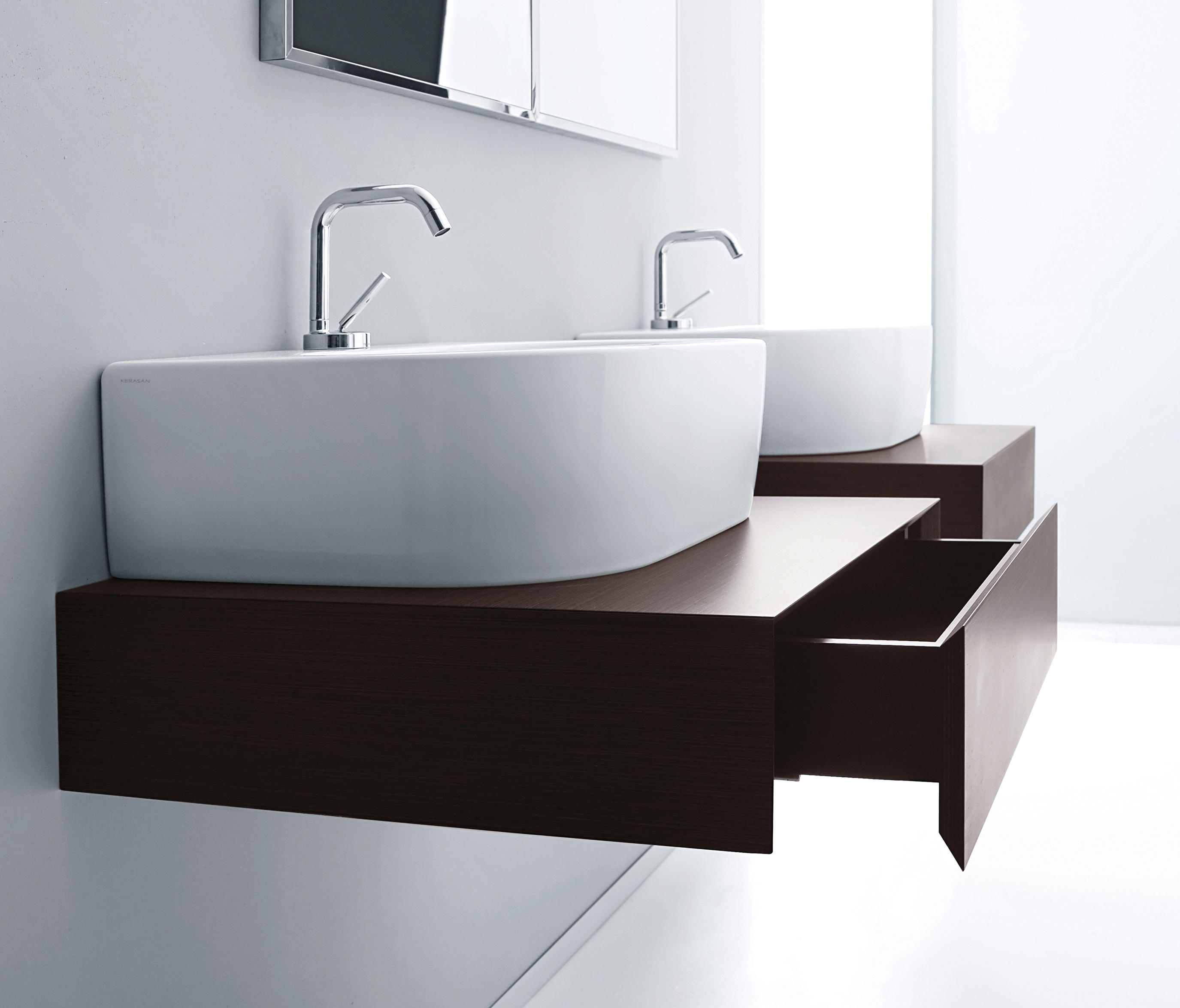 Units cassettiera 3 cassetti wengè contenitori bagno di kerasan ...