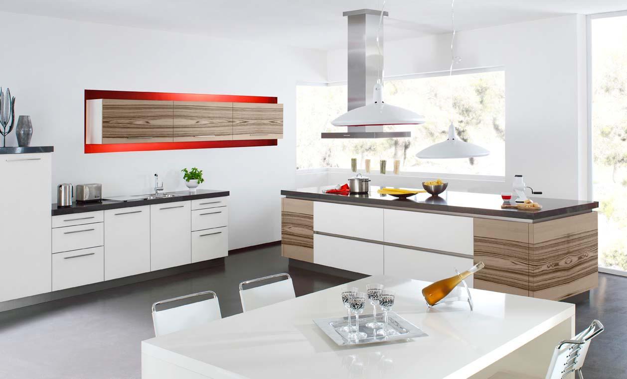 Silestone Arcilla Red & designer furniture