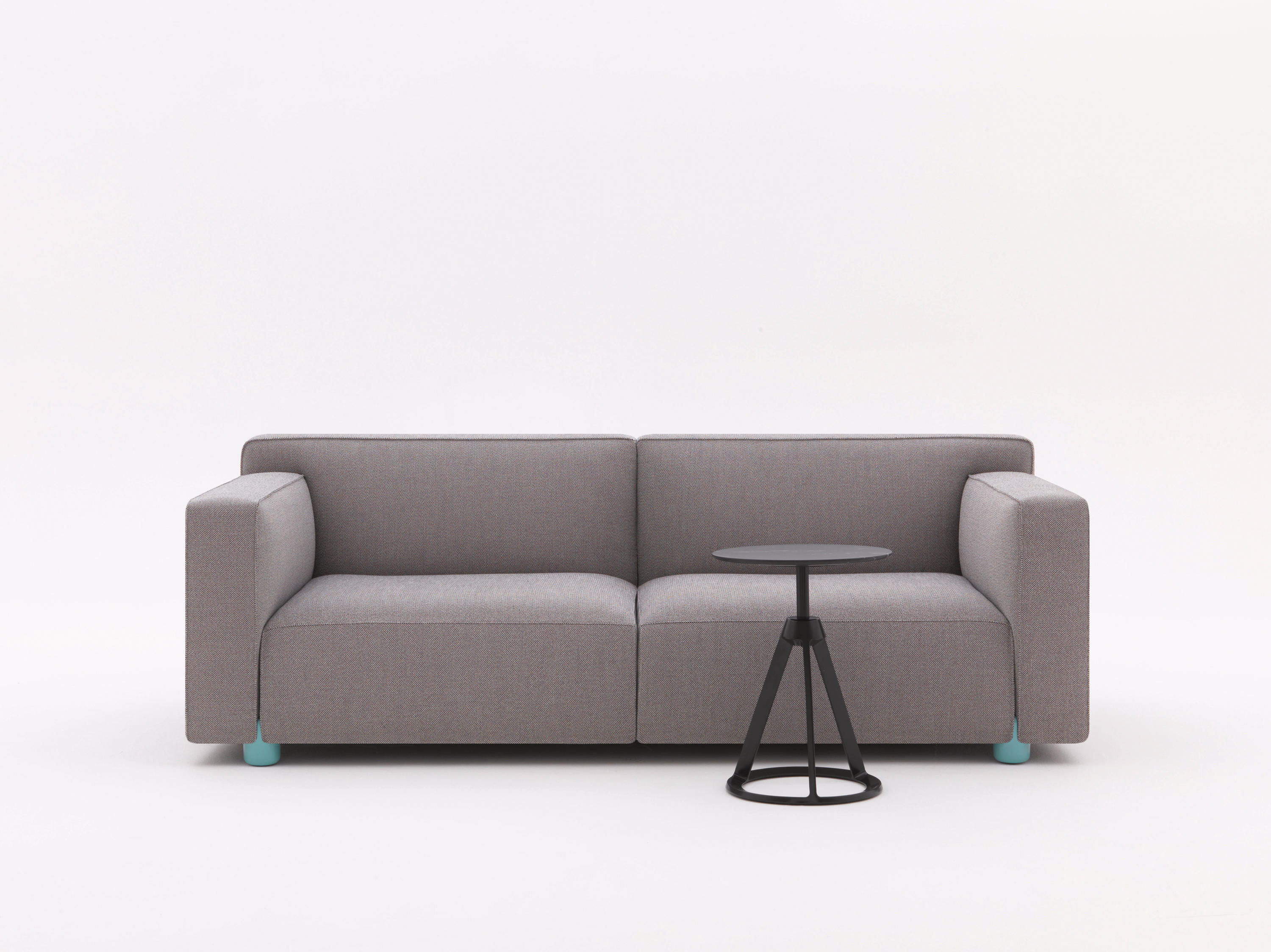 2020 Compact Two Seater Sofa by Edward Barber and Jay Osgerby for Knoll in  Green Fabric